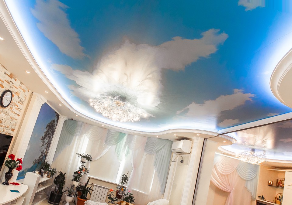 Заказать потолок с фотопечатью в г. Бокситогорск